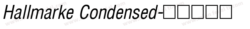 Hallmarke Condensed字体转换